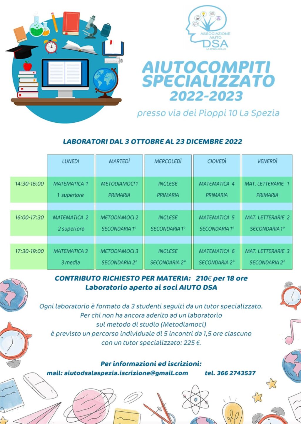 locandina aiutocompiti 2022-2023