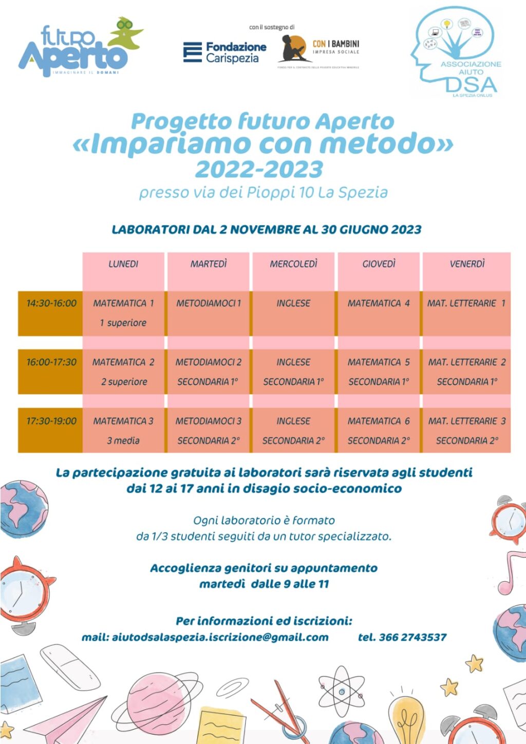 volantino Impariamo con metodo 2022-2023